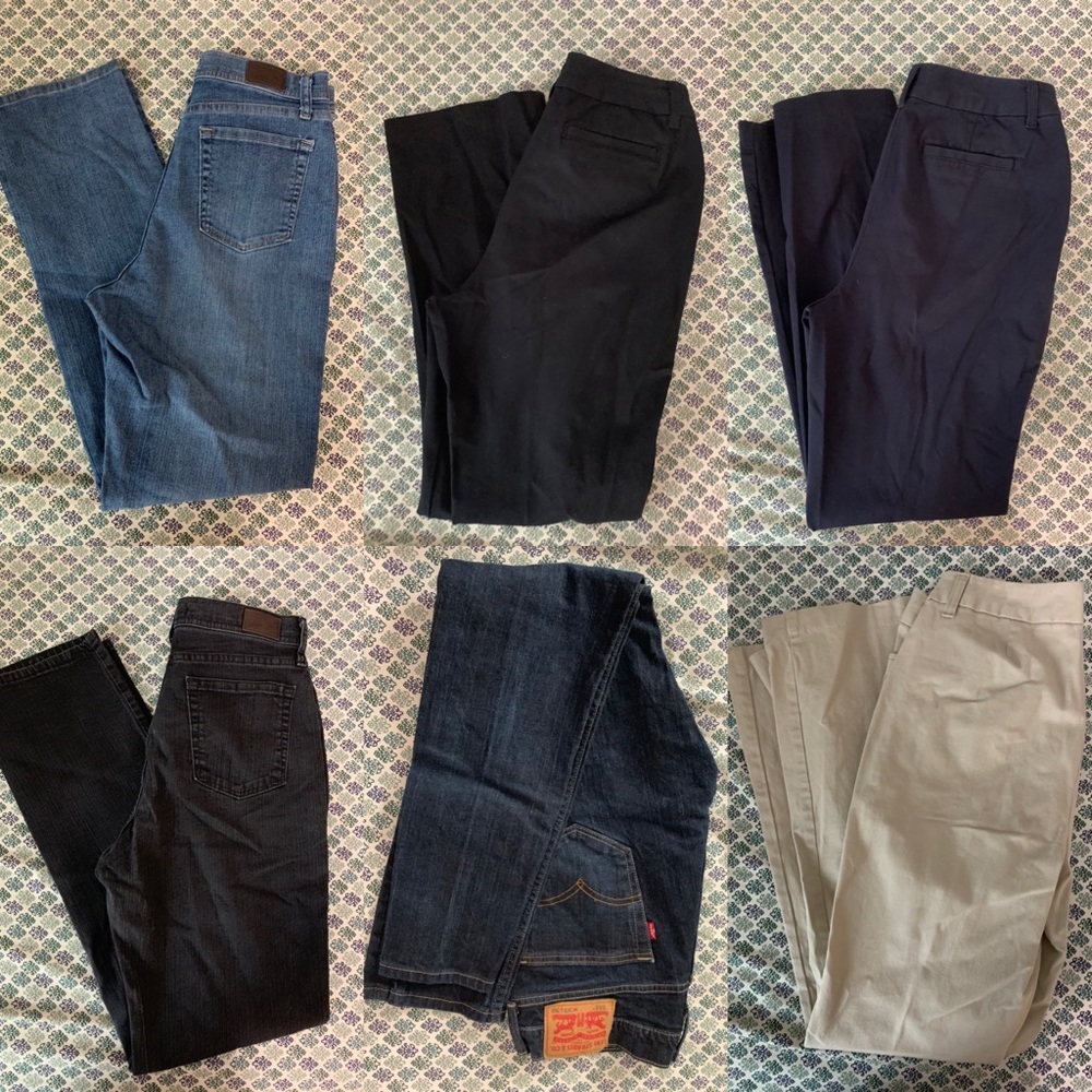 Lot of 6 pairs of pants